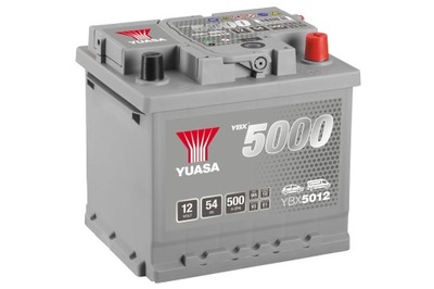 АКУМУЛЯТОР YUASA 5000 YBX5012 54AH 500A P+