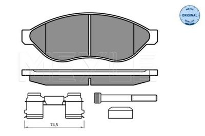 MEYLE 025 244 6819/W1 SET PADS BRAKE  