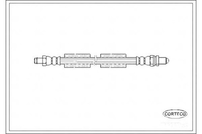 CABLE DE FRENADO FLEXIBLES FORD PUMA 00-01 PARTE TRASERA CORTE  