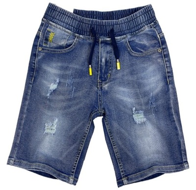 SPODENKI JEANS w gumkę TECTAN r 14 -158/164 cm