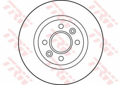 ГАЛЬМІВНІ ДИСКИ ГАЛЬМІВНІ ПЕРЕД TRW DF1017