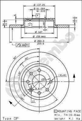 DISCO HAMULC. VOLVO 440-460 88-96  