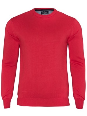 Quickside czerwony sweter męski bawełna XL