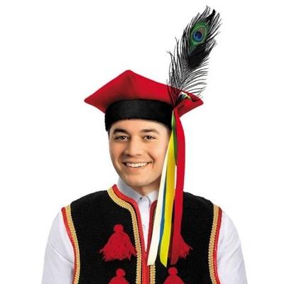 CZAPKA KRAKUSKA Z PIÓRKIEM ROZ. L KRAKOWIAKA