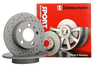 ZIMMERMANN SPORT ДИСК ЗАД - OPEL ASTRA F 91-01, VECTRA A 1988-1995 260MM