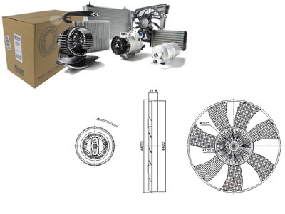 EMBRAGUE DE VENTILADOR DEL RADIADOR Z WIATRAKIEM MERCEDES SPRINTER 3.5-T  