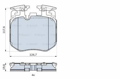 BOSCH TRINKELĖS STABDŽIŲ PRIEK. BMW 2 G42 G87 3 G20 G80 G28 3 G21 3 G21 