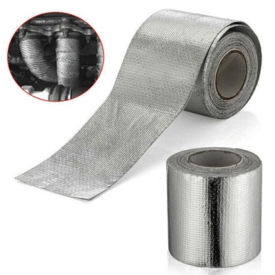 SAMOPRZYLEPNA BANDAŻ TAŚMA TERMICZNA WYDECHU FOLIA ALUMINIOWA 5m