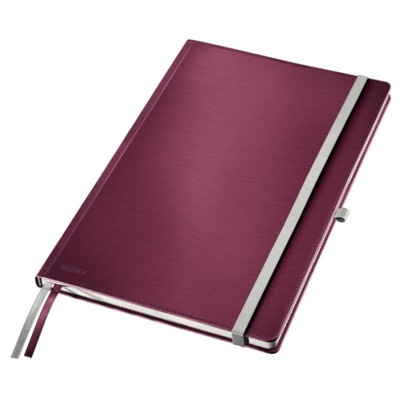 Notatnik w kratkę A4/80 LEITZ Style, rubinowa czer