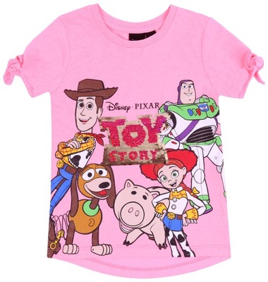 Różowa koszulka, t-shirt Toy Story DISNEY 6-7 lat