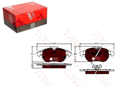 КОЛОДКИ HAM. OPEL P. ASTRA- SIGNUM- VECTRA 02- 10 DTEC COTEC фото