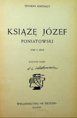 Książę Józef Poniatowski 1922 r.