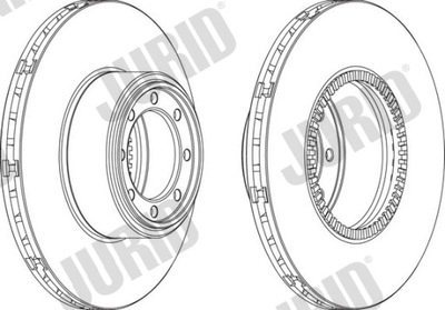 Гальмівні диски гальмівні задня jurid 569192j фото №1