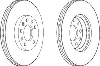 DISCOS DE FRENADO 2 PIEZAS CADILLAC BLS FIAT CROMA LADA  