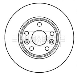 BORG & BECK BBD5323 ДИСК ТОРМОЗНОЙ ПЕРЕД