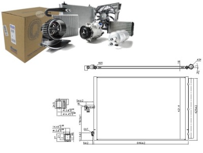 Конденсатор кондиционера mercedes sl 350 231.457 фото №1