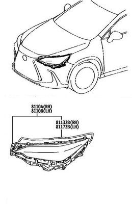 FARO PARTE DELANTERA PARTE DELANTERA IZQUIERDA LEXUS NX II 2021-  