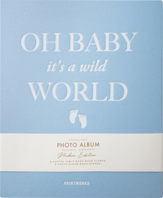 Album Printworks Baby It's a Wild World błękitny