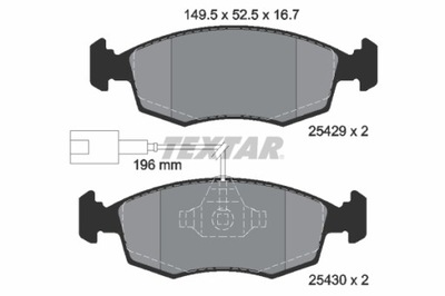 КОЛОДКИ HAM. FIAT P. PUNTO 12-/EVO 09- 1,2-1,4