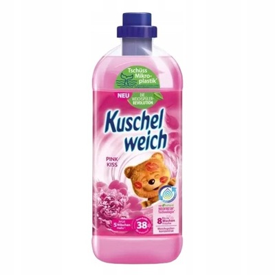 KUSCHELWEICH Pink Kiss Płyn do płukania Różowy Pocałunek 1L 38 prań DE