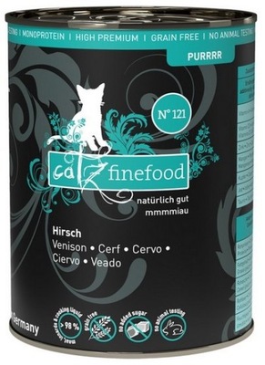 Karma mokra Catz Finefood Purrrr N.121 Jeleń 400g