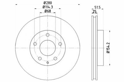 TEXTAR ДИСКИ ТОРМОЗНЫЕ ТОРМОЗНЫЕ 2 ШТУКИ. MAZDA 3 CX-3 1.5/1.5