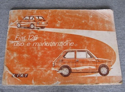 MANUAL UZYTKOWANIA SERVICE FIAT 126 ITALIAN '76  