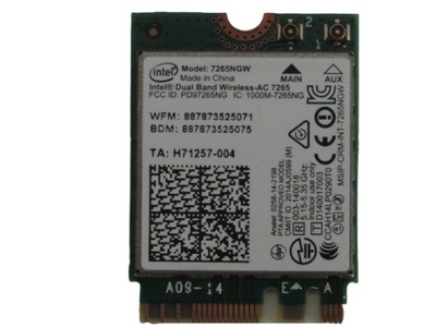 Karta bluetooth WIFI Intel 7265NGW ASUS ROG
