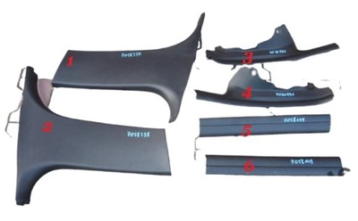 Bmw e90 захист поріг стійка чорні внутрішнє фото №1