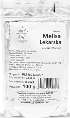 Nasiona MELISA LEKARSKA 100g miododajna roślina