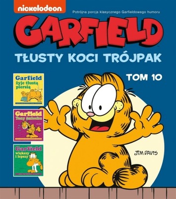 Tłusty koci trójpak Garfield Tom 10 Jim Davis
