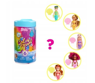 Barbie Color Reveal Chelsea Kolorowa syrenka HCC75