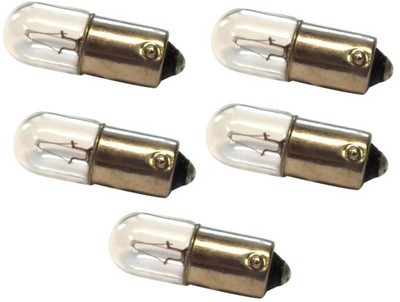 LUZ 230V T4W BA9S 2W PARA MASZYN 5 PIEZAS JUEGO  