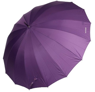 Wittchen fioletowy mocny 16 klinowy parasol szyta rączka pa-7-151 laska.