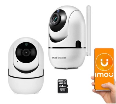 KAMERA IP OBROTOWA EasyCam 3MPX WiFi Tuya WEWNĘTRZNA KARTA PAMIĘCI 64GB