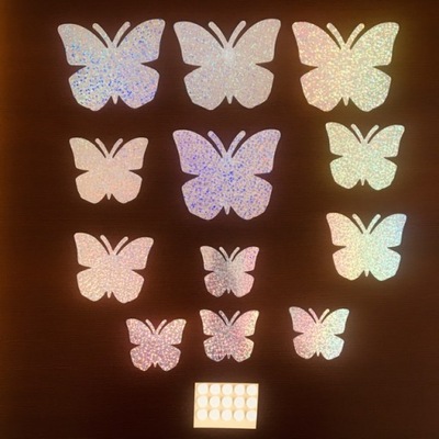 Naklejka na ścianę 3D Motyle Motylki Dekoracja
