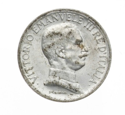 [M9144] Włochy 1 lira 1917 b. ładna