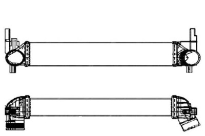 Nrf 30253 радиатор воздуха наддувочный фото №1