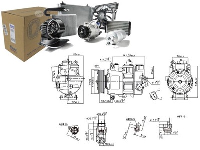 COMPRESOR DE ACONDICIONADOR VW AMAROK CALIFORNIA T5 CAMPER MULTIVAN T5  