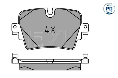 MEYLE ZAPATAS DE FRENADO PARTE TRASERA JAGUAR F-TYPE XJ 2.0 3.0 5.0 10.09-  