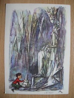 Baśnie Andersena Ilustr. J M Szancer Królowa śniegu BW Ruch 1963 r