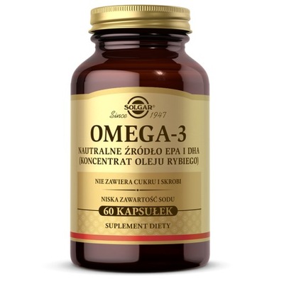 Omega-3 Naturalne źródło EPA i DHA 60kap. Solgar