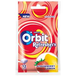 GUMA ORBIT REFRESHERS STRAWBERRY LEMON 26 g