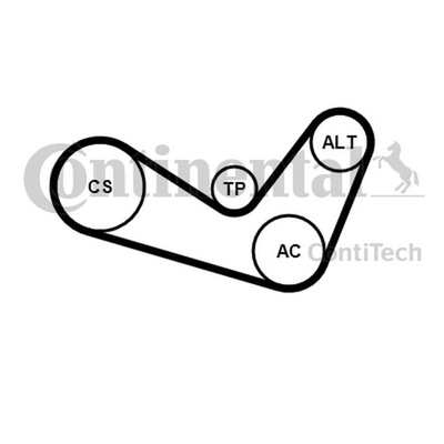 CONTITECH КОМПЛЕКТ РЕМНЯ WIELOROWK. VW 1,9/2,0 TDI