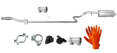 Citroen c3 + pluriel 1.4 hdi 2005-2009 труба средняя + гаситель конечный фото №1