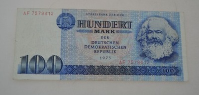Niemcy NRD - banknot - 100 Marek - 1975 rok