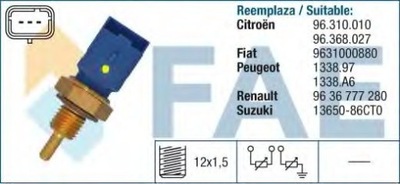 SENSOR TEMPERATURA DE AGUA CITROEN FIAT PEUGEOT RENA  