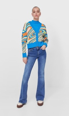 Stradivarius sweter kardigan wzór S