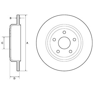 DISCOS DE FRENADO DELPHI BG4772C  