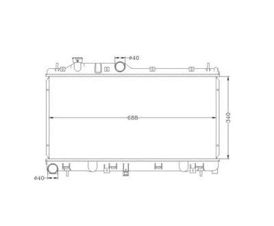 Радіатор subaru forester 14- 45111sg000 nowa фото №1
